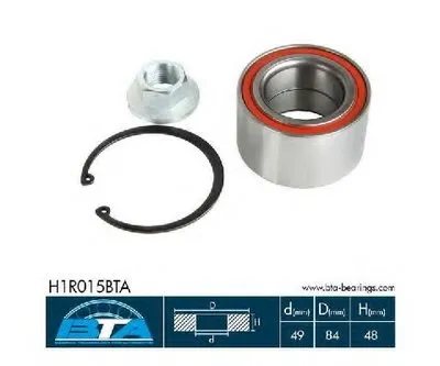 Комплект подшипника ступицы колеса BTA купить