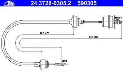 Тросик сцепления ATE купить