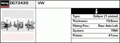 Тормозной суппорт Remanufactured REMY (Multiline) DELCO REMY купить
