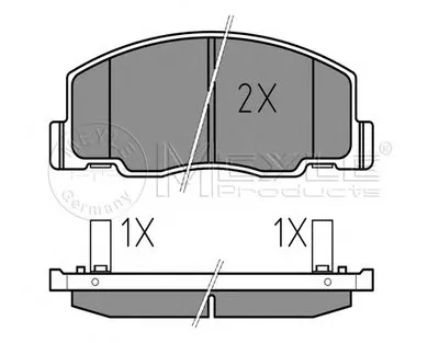 Комплект тормозных колодок, дисковый тормоз MEYLE купить