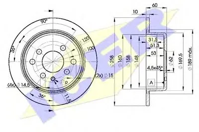 Тормозной диск ICER купить