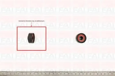Натяжной ролик, поликлиновой  ремень FAI AutoParts купить