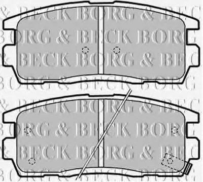 Комплект тормозных колодок, дисковый тормоз BORG & BECK купить