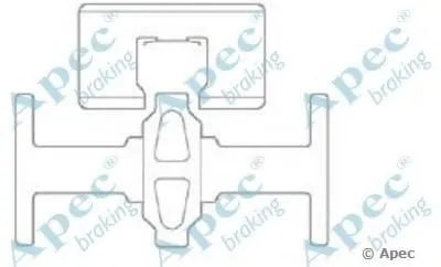 Комплектующие, тормозные колодки APEC braking купить