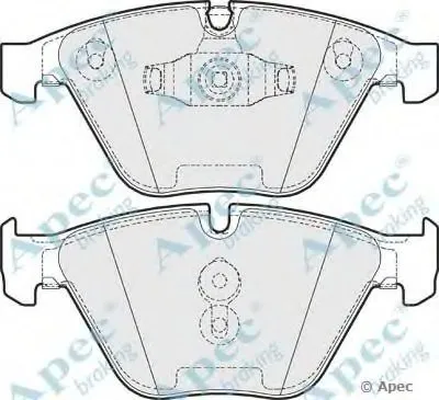 Комплект тормозных колодок, дисковый тормоз APEC braking купить