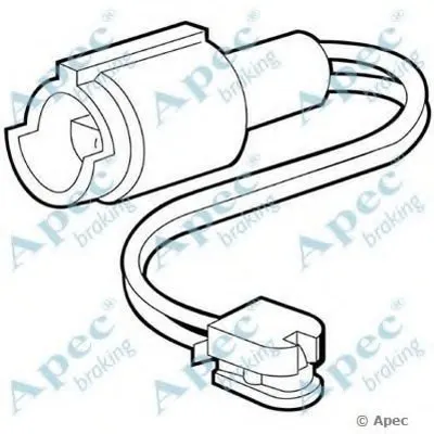 Указатель износа, накладка тормозной колодки APEC braking купить