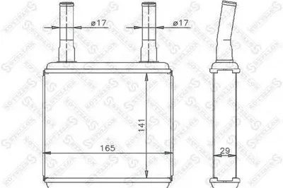 Теплообменник, отопление салона STELLOX купить
