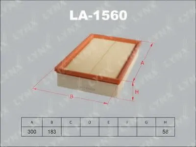 Воздушный фильтр LYNXauto купить