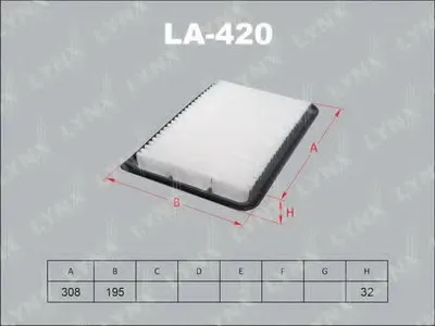 Воздушный фильтр LYNXauto купить