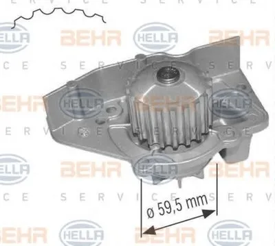 Водяной насос BEHR HELLA SERVICE Version ALTERNATIVE BEHR HELLA SERVICE купить