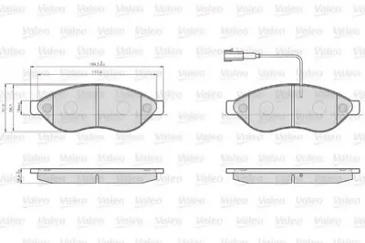 Комплект тормозных колодок, дисковый тормоз VALEO купить