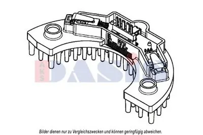 Регулятор, вентилятор салона AKS DASIS купить