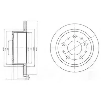 Тормозной диск DELPHI купить