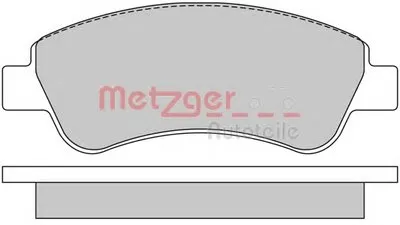 Комплект тормозных колодок, дисковый тормоз METZGER купить