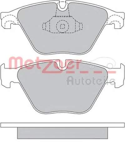Комплект тормозных колодок, дисковый тормоз METZGER купить