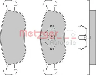 Комплект тормозных колодок, дисковый тормоз METZGER купить