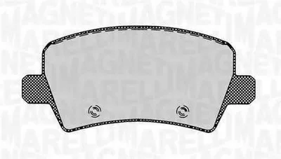 Комплект тормозных колодок, дисковый тормоз MAGNETI MARELLI купить