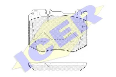 Комплект тормозных колодок, дисковый тормоз ICER купить