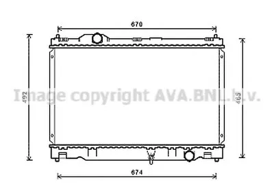 Радиатор, охлаждение двигателя AVA QUALITY COOLING купить