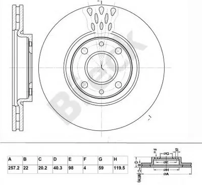 Тормозной диск BRECK купить