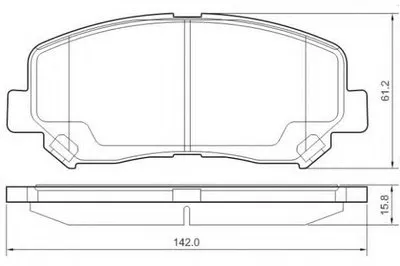 Комплект тормозных колодок, дисковый тормоз E.T.F. купить