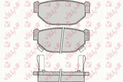 Комплект тормозных колодок, дисковый тормоз VILLAR купить