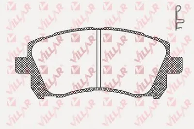 Комплект тормозных колодок, дисковый тормоз VILLAR купить