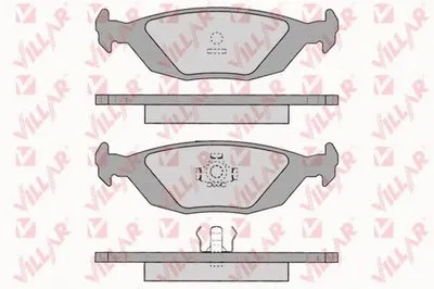 Комплект тормозных колодок, дисковый тормоз VILLAR купить