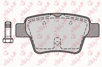 Комплект тормозных колодок, дисковый тормоз VILLAR купить