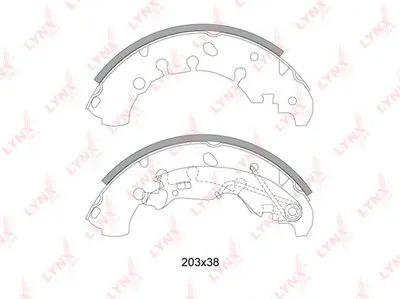 Комплект тормозных колодок LYNXauto купить