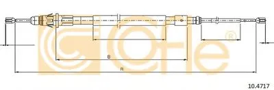 Трос, стояночная тормозная система COFLE купить