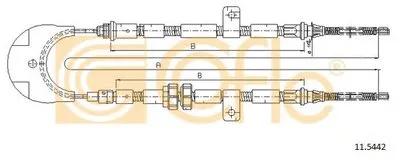 Трос, стояночная тормозная система COFLE купить