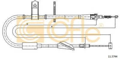 Трос, стояночная тормозная система COFLE купить