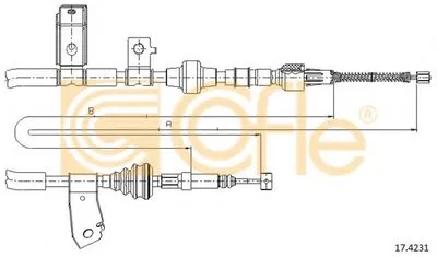 Трос, стояночная тормозная система COFLE купить