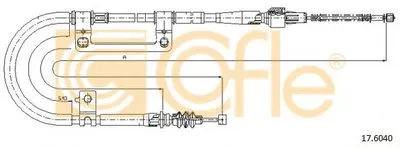 Трос, стояночная тормозная система COFLE купить