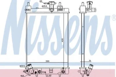 Радиатор, охлаждение двигателя NISSENS купить