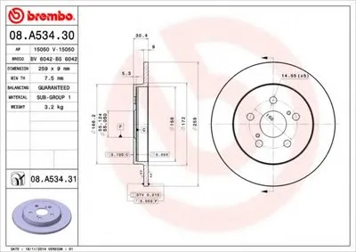 Тормозной диск COATED DISC LINE BREMBO купить