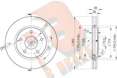 Тормозной диск R BRAKE купить