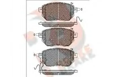 Комплект тормозных колодок, дисковый тормоз R BRAKE купить