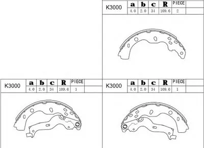 Комплект тормозных колодок ASIMCO купить