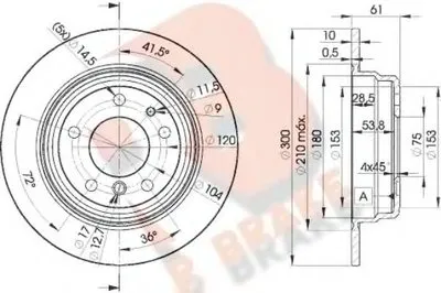 Тормозной диск R BRAKE купить