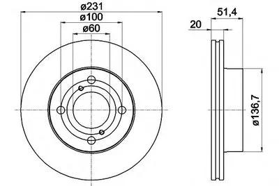 Тормозной диск HELLA купить
