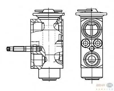 Расширительный клапан, кондиционер BEHR HELLA SERVICE HELLA купить