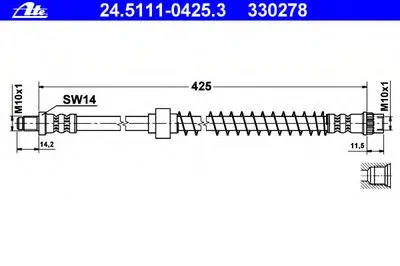Тормозной шланг ATE купить