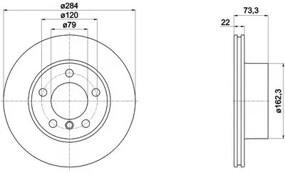 Тормозной диск PRO HELLA PAGID купить