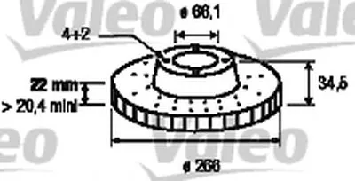 Тормозной диск VALEO купить
