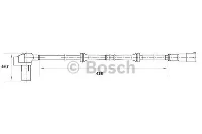 Датчик, частота вращения колеса BOSCH купить