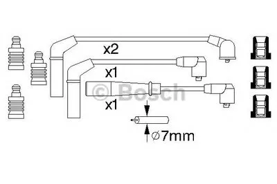 Комплект проводов зажигания BOSCH купить