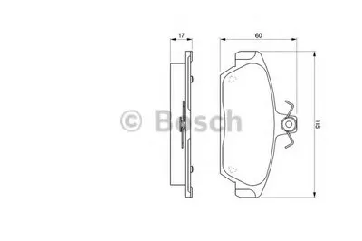 Комплект тормозных колодок, дисковый тормоз BOSCH купить