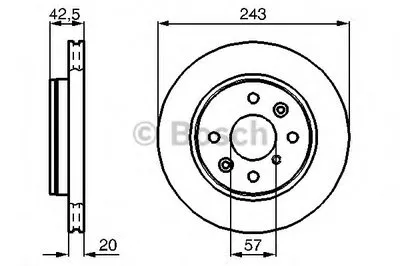 Тормозной диск BOSCH купить